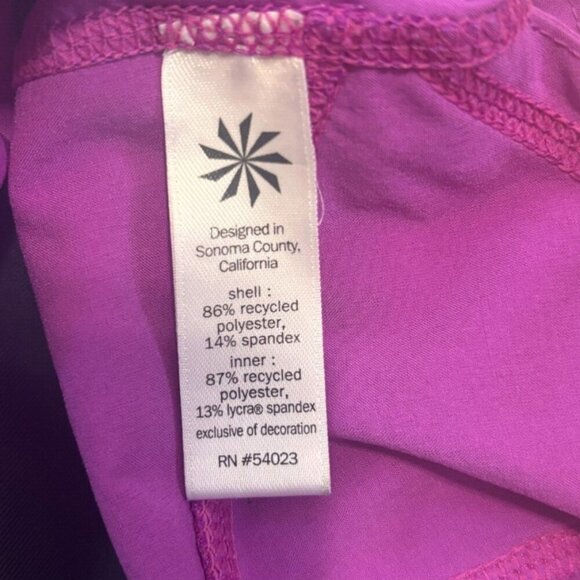 Athleta Ready Set 2 in 1 Short 4" Running - Jazzy Purple/Navy - Womens Size XS - Picture 5 of 5